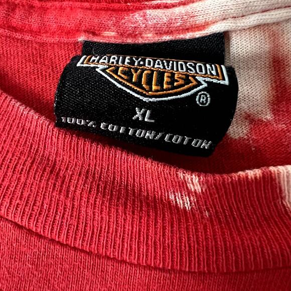 Harley Davidson Sheltons Bleached Puffed Graphic Tee - Picture 5 of 5